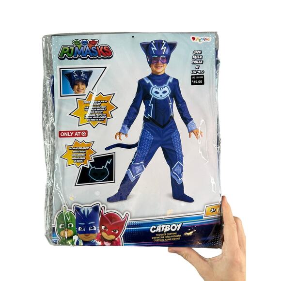 PJ Masks Catboy Costume Toddler Medium 3T-4T Disguise Youth Children Target NWT - Picture 1 of 3